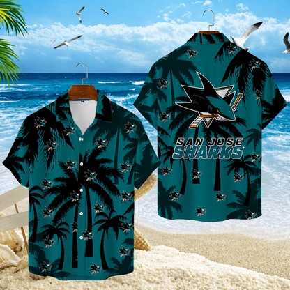 LIMITED EDITION - NEW CUSTOMIZED NHL32 SJS SAN JOSE SHARKS UNISEX HAWAIIAN SHIRT