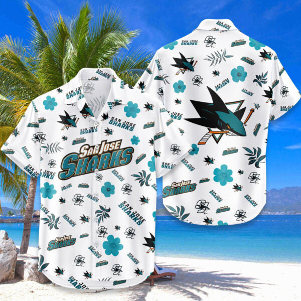 LIMITED EDITION - NEW CUSTOMIZED NHL32 SJS SAN JOSE SHARKS UNISEX HAWAIIAN SHIRT