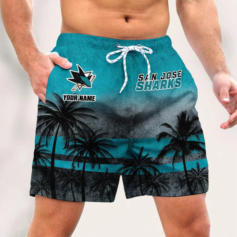 LIMITED EDITION - NEW PREMIUM NHL32 SJ SHARKS SHORT PANTS