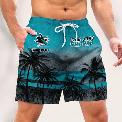 LIMITED EDITION - NEW PREMIUM NHL32 SJ SHARKS SHORT PANTS