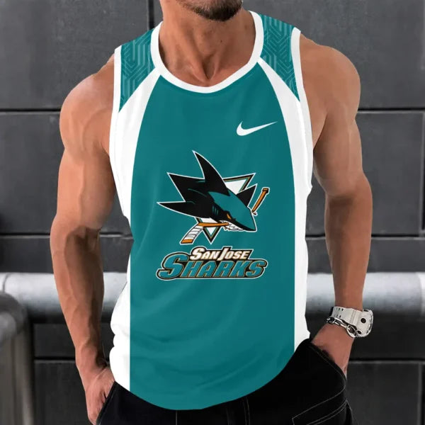 [SUPER SALE] NEW CUSTOMIZED NHL32 SJS SAN JOSE SHARKS UNISEX TANK TOP