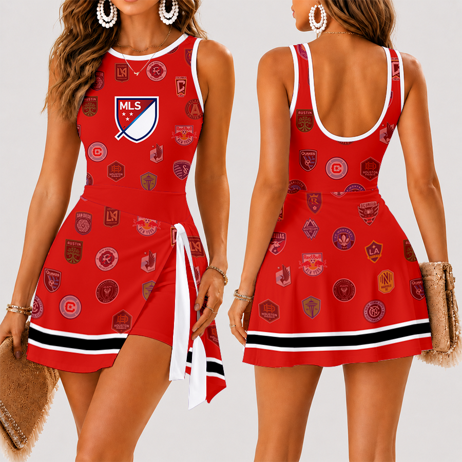 [FAN EXCLUSIVE] NEW CUSTOMIZED MLS32 SOA MLS ALL TEAM WOMEN'S SUMMER SKORT DRESS
