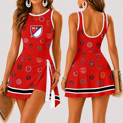 [FAN EXCLUSIVE] NEW CUSTOMIZED MLS32 SOA MLS ALL TEAM WOMEN'S SUMMER SKORT DRESS