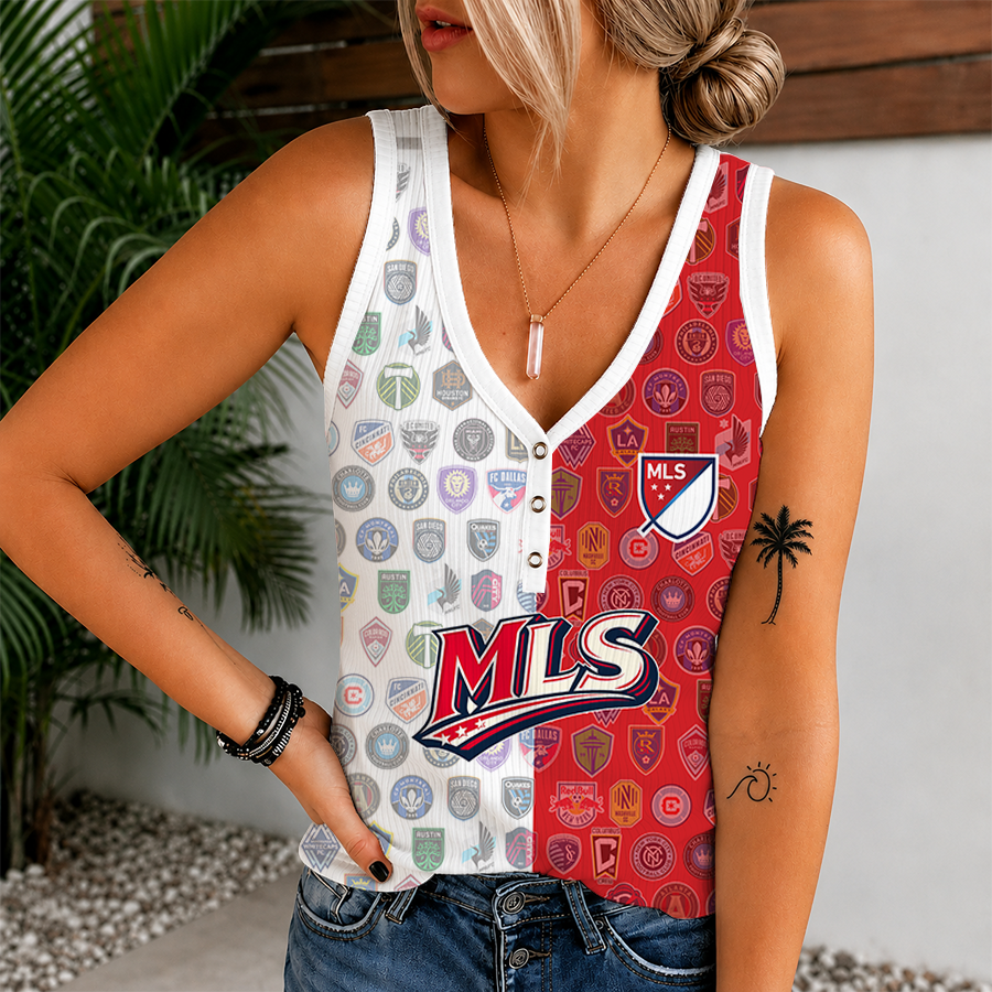 [FAN EXCLUSIVE] NEW CUSTOMIZED MLS32 SOA MLS ALL TEAM V-NECK TANK TOP