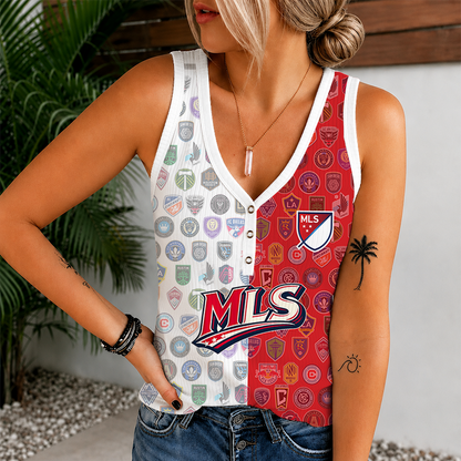 [FAN EXCLUSIVE] NEW CUSTOMIZED MLS32 SOA MLS ALL TEAM V-NECK TANK TOP