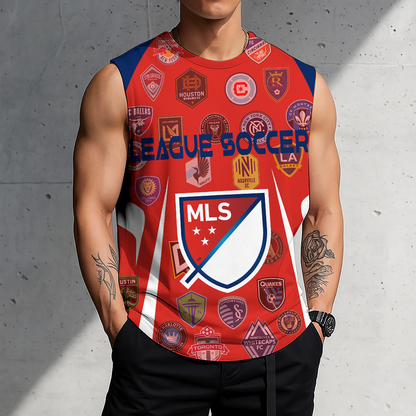 LIMITED EDITION - NEW CUSTOMIZED MLS32 MLS ALL TEAMS TANK TOP & GYM SHIRT