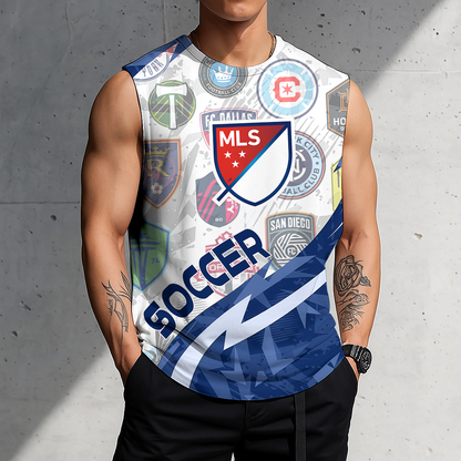 POPULAR NOW - NEW CUSTOMIZED MLS32 MLS ALL TEAMS TANK TOP & GYM SHIRT