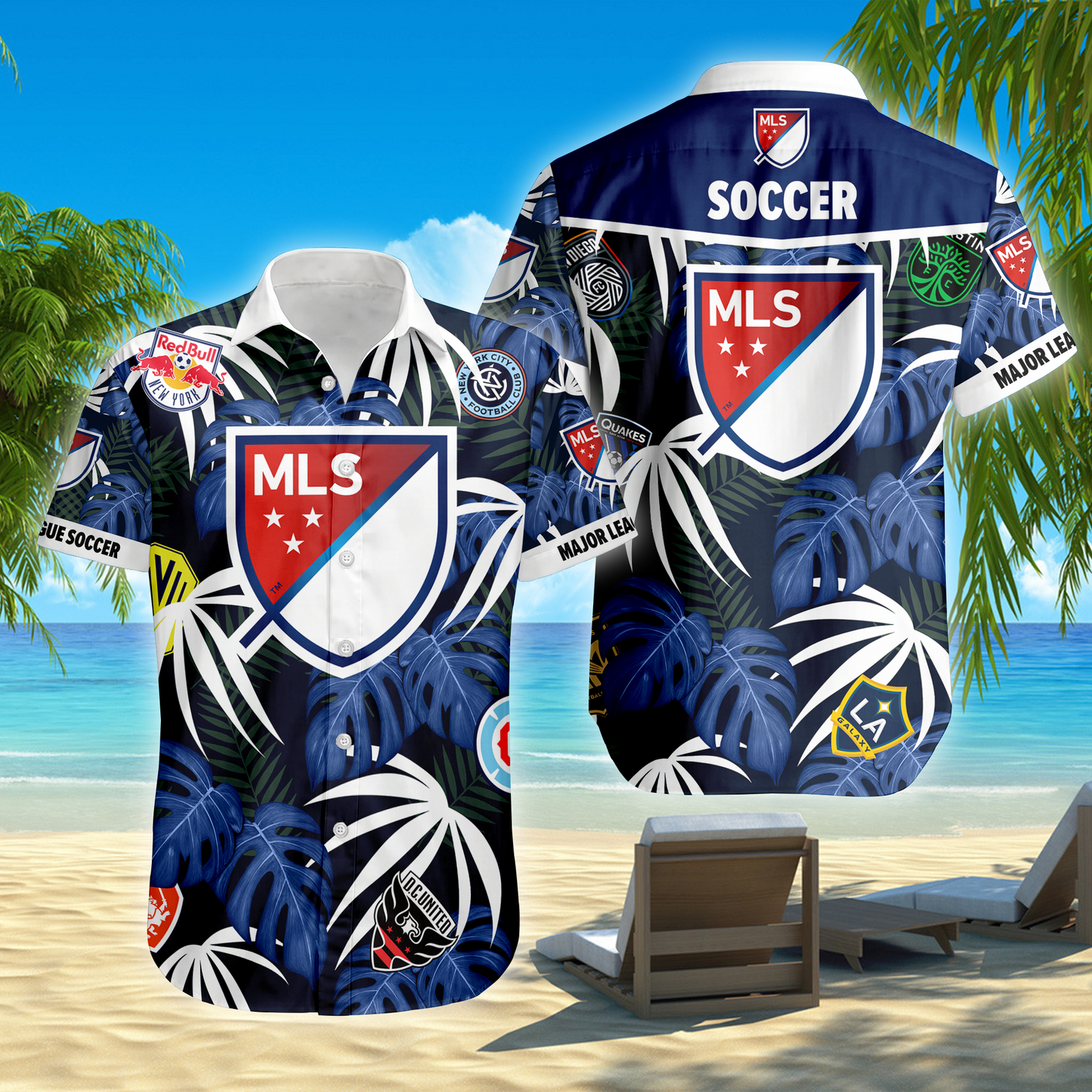 ENDING TODAY - NEW CUSTOMIZED MLS32 MLS ALL TEAMS UNISEX HAWAIIAN SHIRT