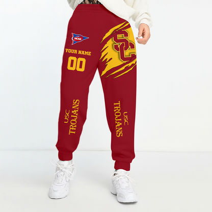 LIMITED EDITION - NEW CUSTOMIZED NCAA FBS32 USC USC TROJANS UNISEX LONG PANTS