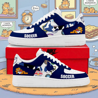 FINAL SALE -  NEW CUSTOMIZED MLS32 MLS ALL TEAMS x GARFIELD AF1 SNEAKERS