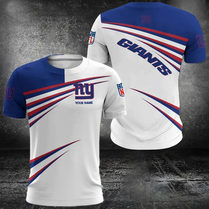 VIRAL EDITION - NEW CUSTOMIZED NFL32 NYG NEW YORK GIANTS POLO, T-SHIRT & SHORT PANTS SET