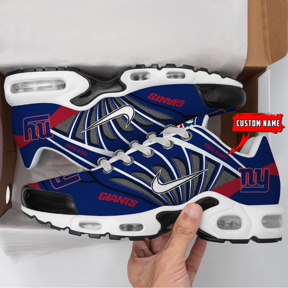 [SPECIAL OFFER] NEW CUSTOMIZED NFL32 NYG NEW YORK GIANTS AIR MAX PLUS SNEAKERS
