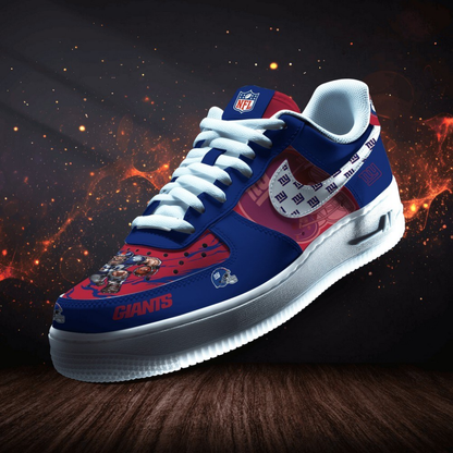 LIMITED EDITION - NEW CUSTOMIZED NFL32 NYG NEW YORK GIANTS AF1 SHOES