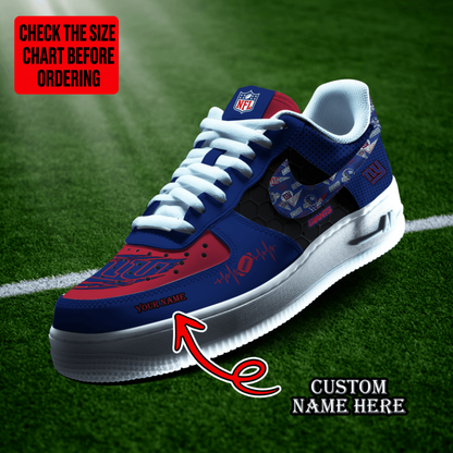 [SPECIAL OFFER] NEW CUSTOMIZED NFL32 NYG NEW YORK GIANTS AF1 SHOES