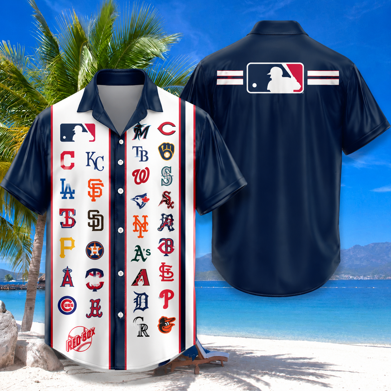 LIMITED EDITION - NEW CUSTOMIZED MLB32 ALL TEAMS UNISEX HAWAIIAN SHIRT