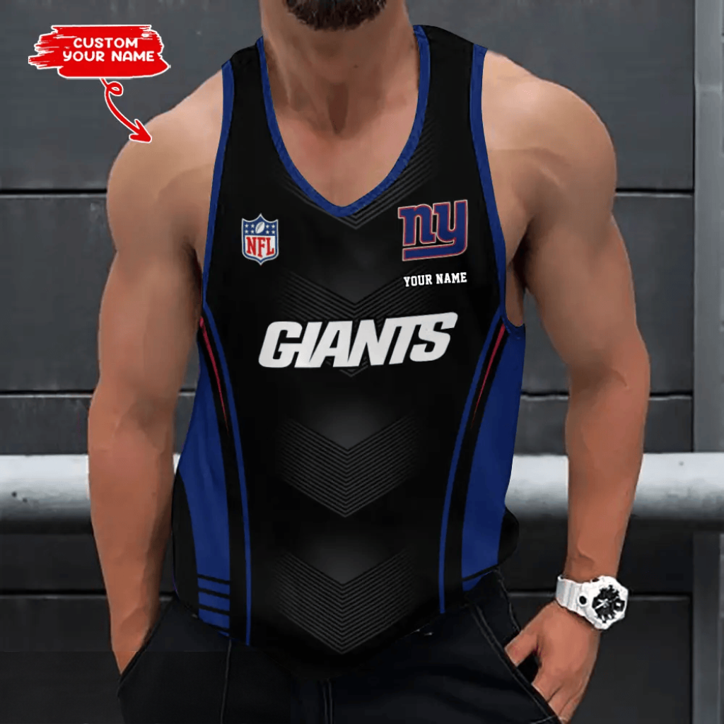 [SPECIAL OFFER] NEW CUSTOMIZED NFL32 NYG NEW YORK GIANTS UNISEX TANK TOP