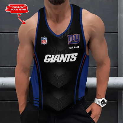 [SPECIAL OFFER] NEW CUSTOMIZED NFL32 NYG NEW YORK GIANTS UNISEX TANK TOP