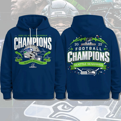 LIMITED EDITION - NEW CUSTOMIZED NFL06 SSH SEATTLE SEAHAWKS UNISEX T-SHIRT, POLO, HOODIE & JACKETS