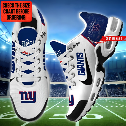 [SPECIAL OFFER] NEW CUSTOMIZED NFL32 NYG NEW YORK GIANTS AIR MAX PLUS SNEAKERS