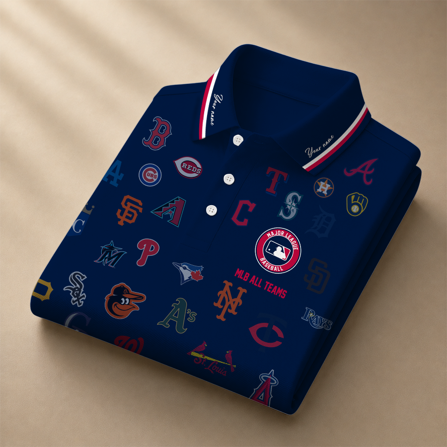 LIMITED EDITION - NEW CUSTOMIZED MLB32 ALL TEAMS POLO SHIRT