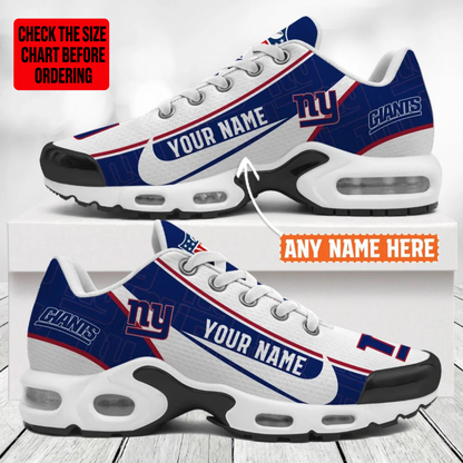 [SPECIAL OFFER] NEW CUSTOMIZED NFL32 NYG NEW YORK GIANTS AIR MAX PLUS SNEAKERS
