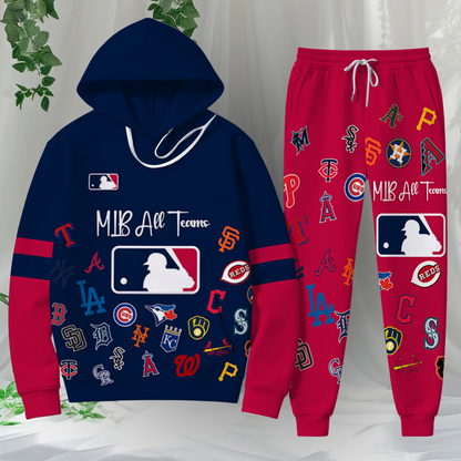 LIMITED EDITION - NEW CUSTOMIZED MLB32 BBA MLB ALL TEAMS HOODIE & SWEATPANTS SET