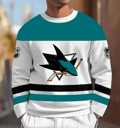 [SUPER SALE] NEW CUSTOMIZED NHL32 SJS SAN JOSE SHARKS UNISEX SWEATSHIRT