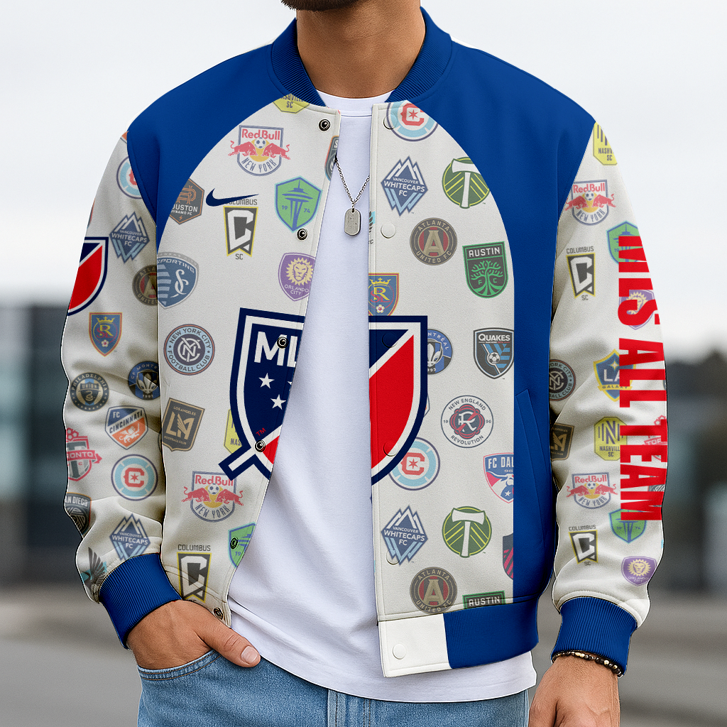 LIMITED EDITION - NEW CUSTOMIZED MLS32 MLS ALL TEAMS SATIN VARSITY & BASEBALL JACKET