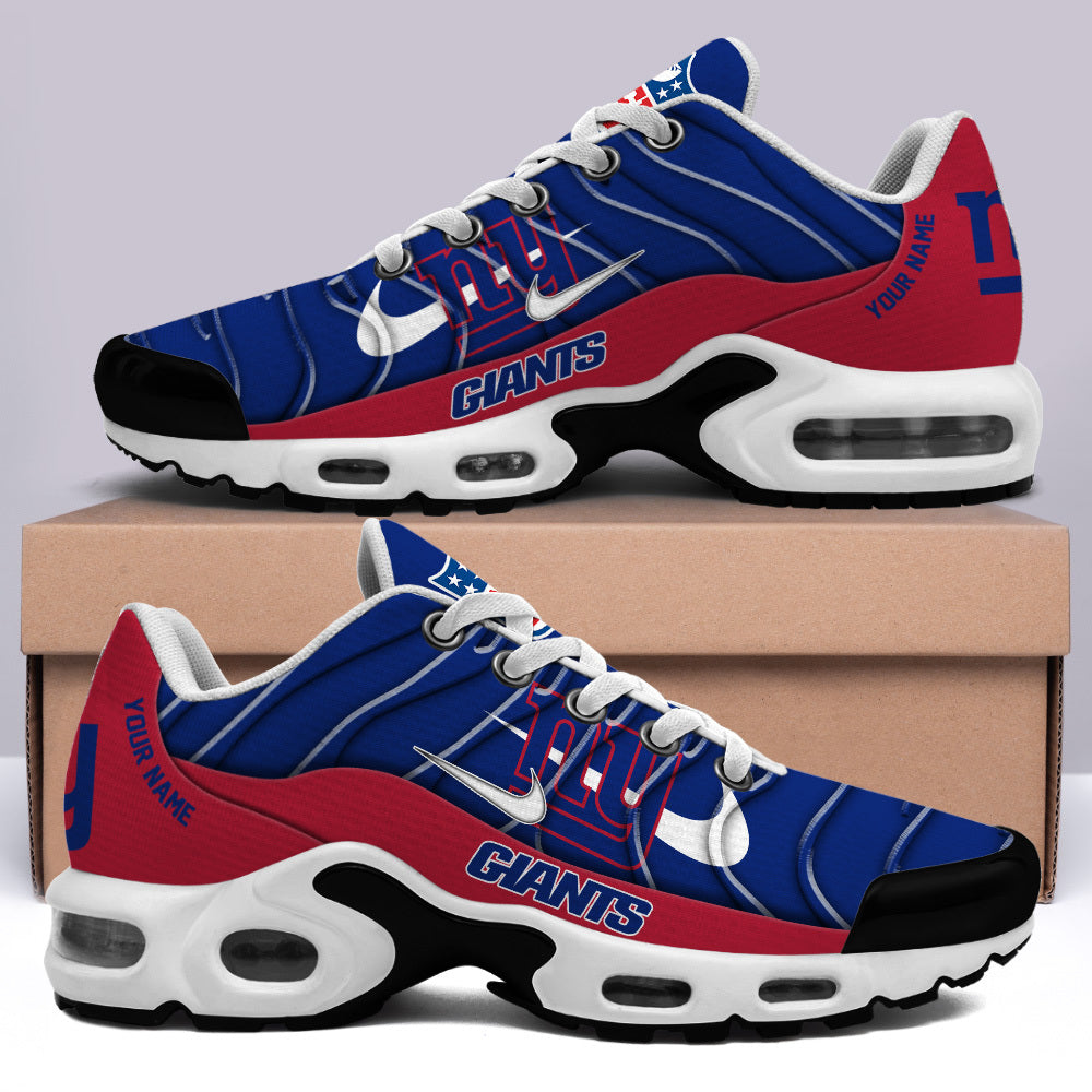 [SPECIAL OFFER] NEW CUSTOMIZED NFL32 NYG NEW YORK GIANTS AIR MAX PLUS SNEAKERS