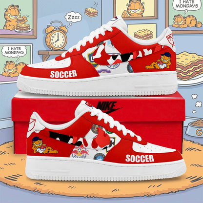 FINAL SALE -  NEW CUSTOMIZED MLS32 MLS ALL TEAMS x GARFIELD AF1 SNEAKERS