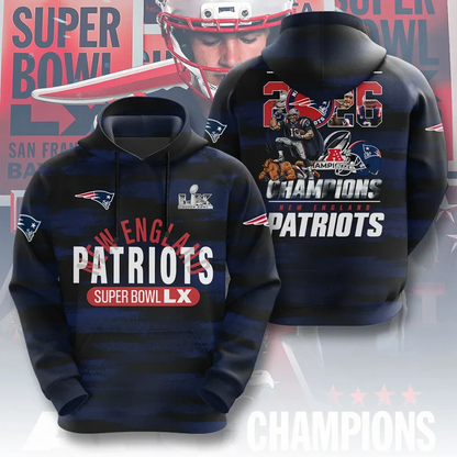LIMITED EDITION - NEW CUSTOMIZED NFL27 NEP NEW ENGLAND PATRIOTS UNISEX T-SHIRT, POLO, HOODIE & JACKETS