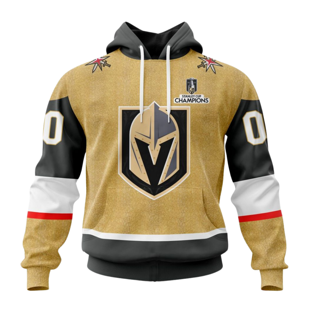 LIMITED EDITION - NEW CUSTOMIZED NHL04 VGK VEGAS GOLDEN KNIGHTS COMBO HOODIE & LONGPANTS
