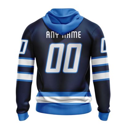 LIMITED EDITION - NEW CUSTOMIZED NHL21 WPJ WINNIPEG JETS COMBO HOODIE & LONGPANTS
