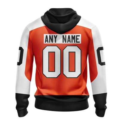 LIMITED EDITION - NEW CUSTOMIZED NHL27 PPF PHILADELPHIA FLYERS COMBO HOODIE & LONGPANTS
