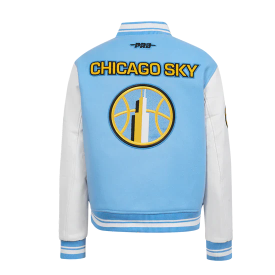 LIMITED EDITION - NEW CUSTOMIZED WNBA02 CCS  CH SKY BASEBALL JACKET, SATIN VARSITY JACKET 10