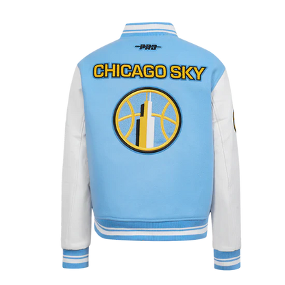 LIMITED EDITION - NEW CUSTOMIZED WNBA02 CCS  CH SKY BASEBALL JACKET, SATIN VARSITY JACKET 10