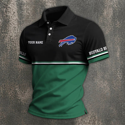 [SPECIAL OFFER] NEW CUSTOMIZED NFL03 BFB BUFFALO BILLS POLO SHIRT