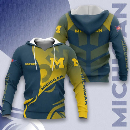 MEGA SALE - NEW CUSTOMIZED NCAA FBS03 MIW MICHIGAN WOLVERINES HOODIE, T-SHIRTS, ZIP HOODIE, SWEATSHIRTS & POLO SHIRT