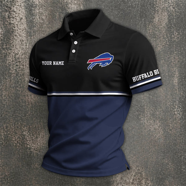 [SPECIAL OFFER] NEW CUSTOMIZED NFL03 BFB BUFFALO BILLS POLO SHIRT