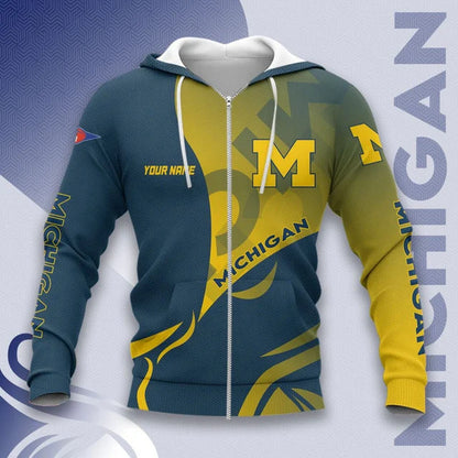 MEGA SALE - NEW CUSTOMIZED NCAA FBS03 MIW MICHIGAN WOLVERINES HOODIE, T-SHIRTS, ZIP HOODIE, SWEATSHIRTS & POLO SHIRT
