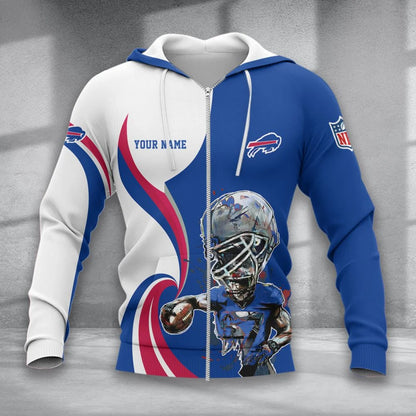 LIMITED EDITION - NEW CUSTOMIZED NFL03 BFB BUFFALO BILLS T-SHIRT, POLO SHIRT, ZIP POLO SHIRT, SWEATSHIRT, HOODIE & ZIP HOODIE