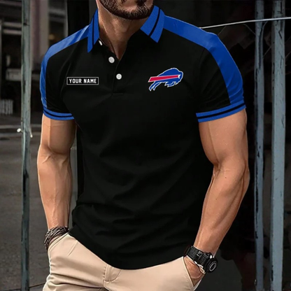 [SPECIAL OFFER] NEW CUSTOMIZED NFL03 BFB BUFFALO BILLS POLO SHIRT