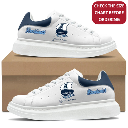 [FAN EXCLUSIVE] NEW CUSTOMIZED CFL03 TOR TORONTO ARGONAUTS MCQUEEN SHOES