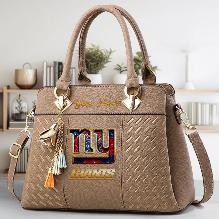 LIMITED EDITION - NEW CUSTOMIZED NFL32 NYG NEW YORK GIANTS LUXURY HANDBAG IN MULTIPLE COLORS