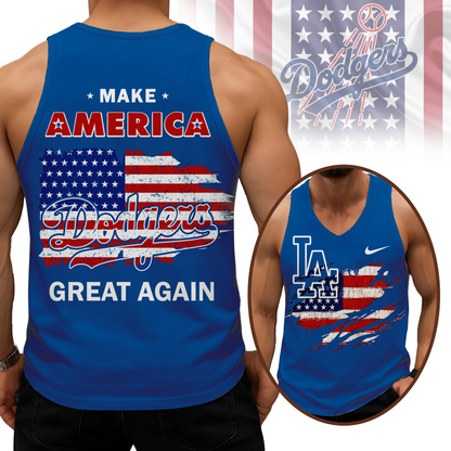LIMITED EDITION - NEW CUSTOMIZED MLB02 LAD LOS ANGELES DODGERS UNISEX TANK TOP