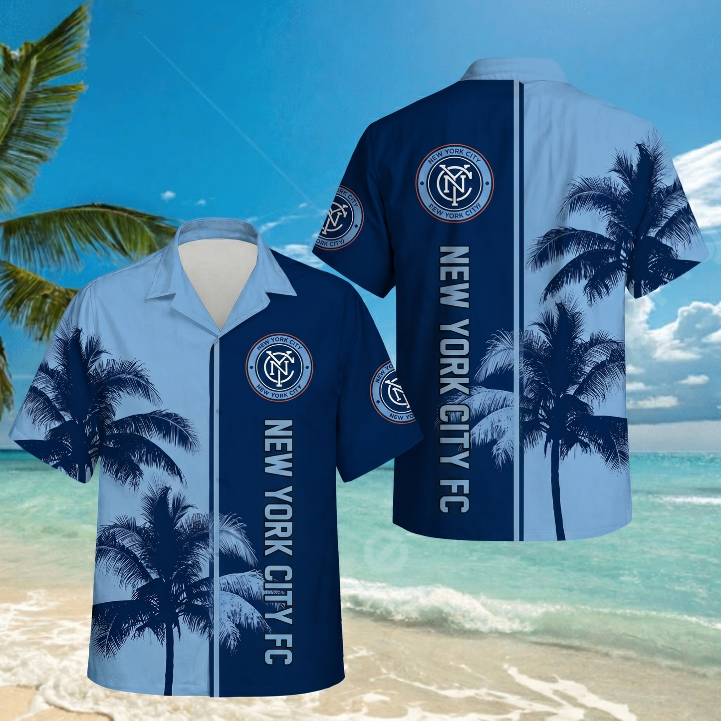 TOP SELLING - NEW CUSTOMIZED MLS03 NYC NEW YORK CITY FC UNISEX HAWAIIAN SHIRT