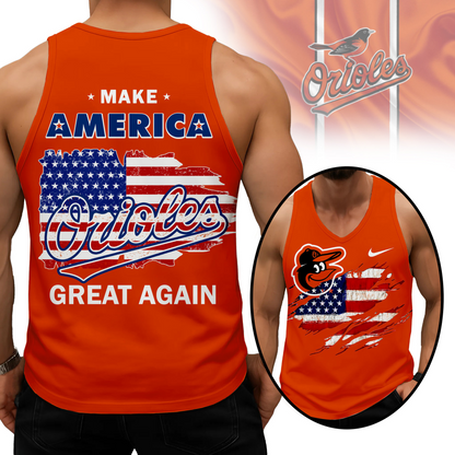 LIMITED EDITION - NEW CUSTOMIZED MLB25 BOS BALTIMORE ORIOLES UNISEX TANK TOP