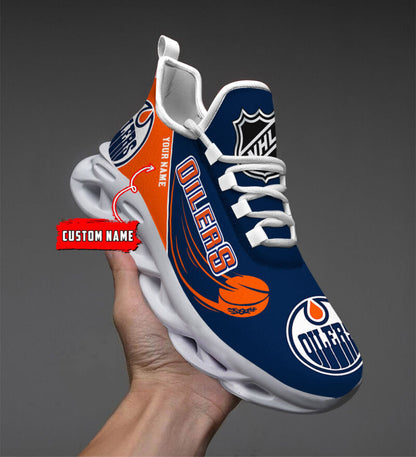 LIMITED EDITION - NEW CUSTOMIZED NHL03 EMO EDMONTON OILERS CLUNKY SNEAKERS