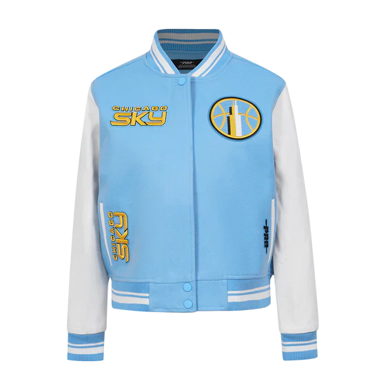 LIMITED EDITION - NEW CUSTOMIZED WNBA02 CCS  CH SKY BASEBALL JACKET, SATIN VARSITY JACKET 10