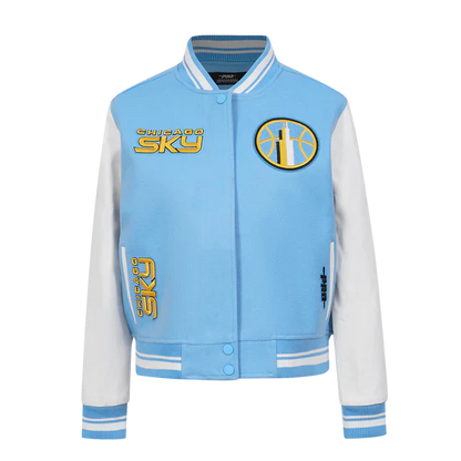 LIMITED EDITION - NEW CUSTOMIZED WNBA02 CCS  CH SKY BASEBALL JACKET, SATIN VARSITY JACKET 10